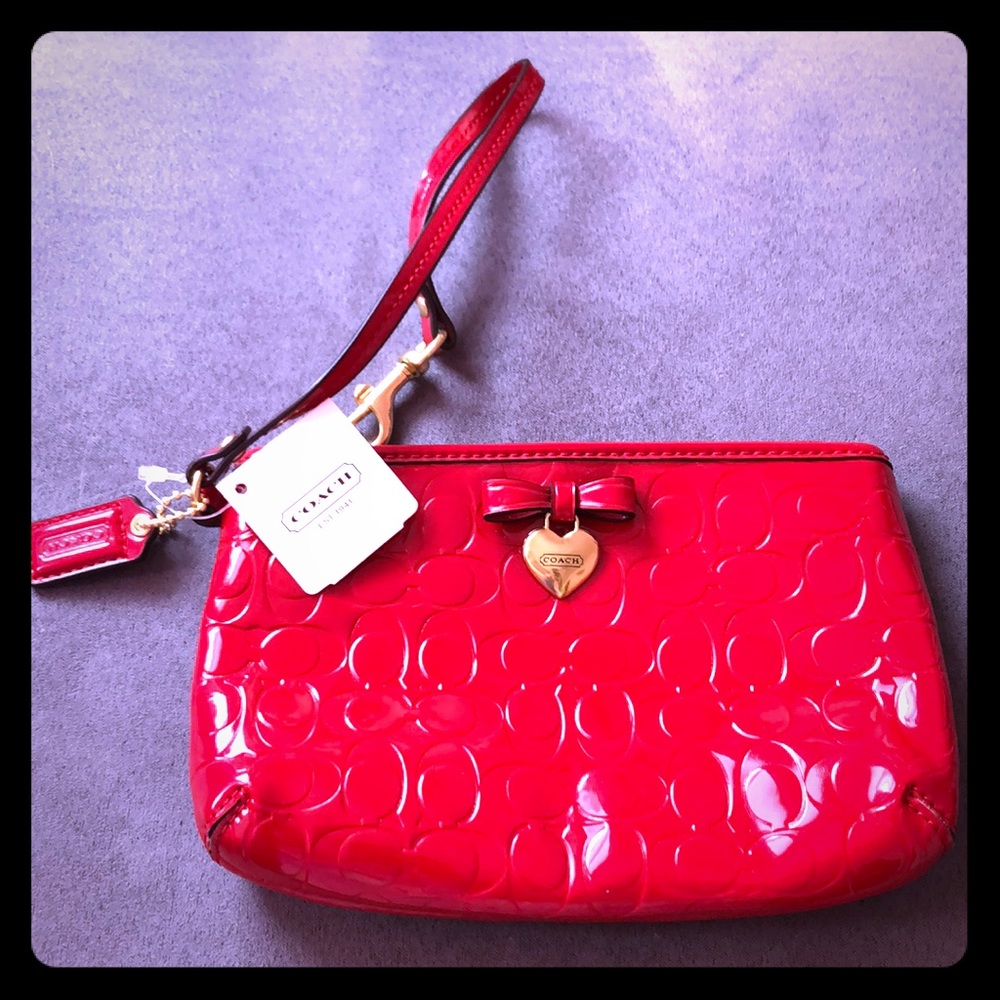 Coach Red Wristlet